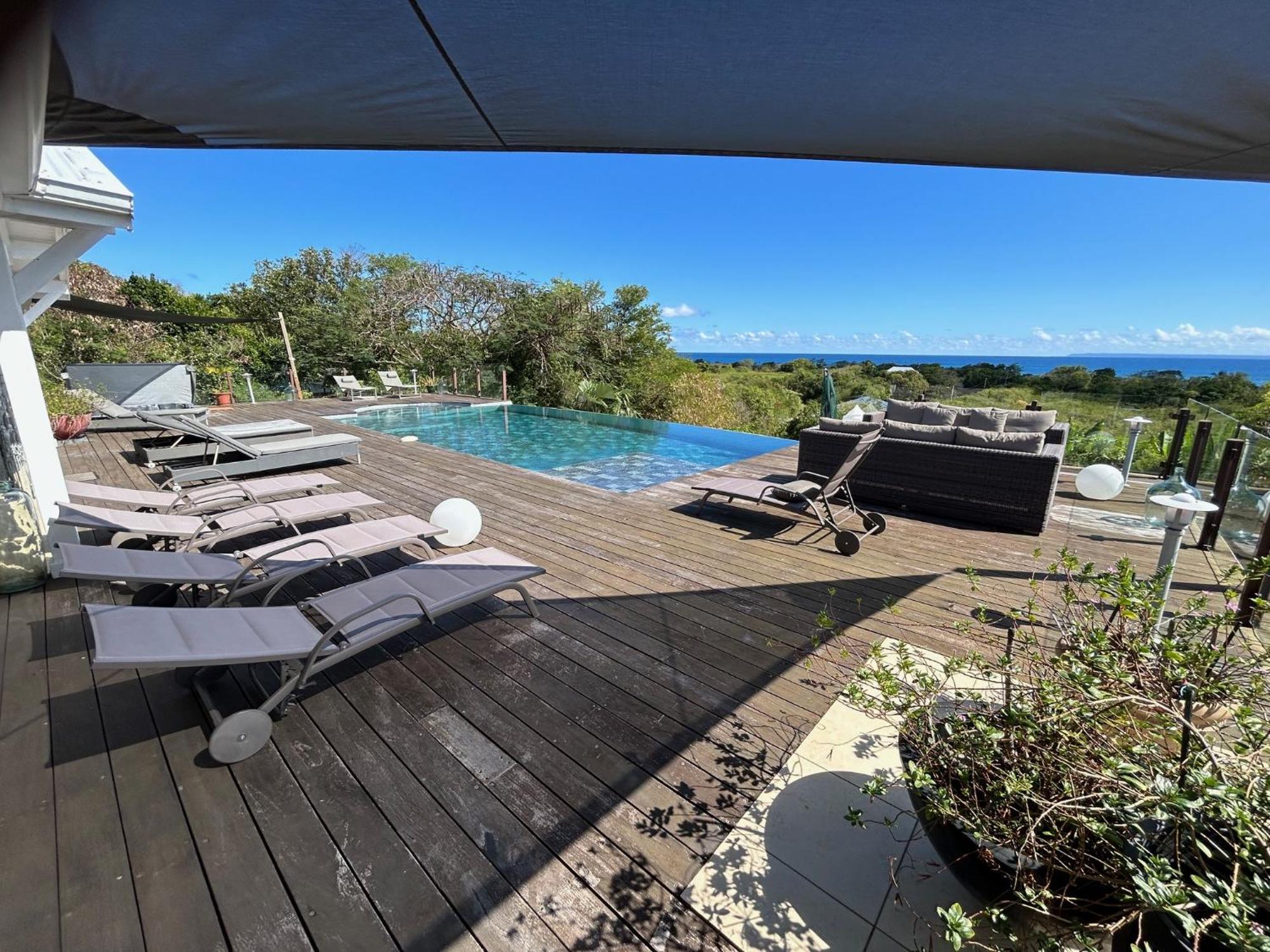 Villa L'Hacienda: Seaside Luxury with Pool, Jacuzzi & Garden Saint-Francois  Exterior photo